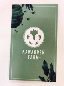 Business cards, kawarren, farmstay